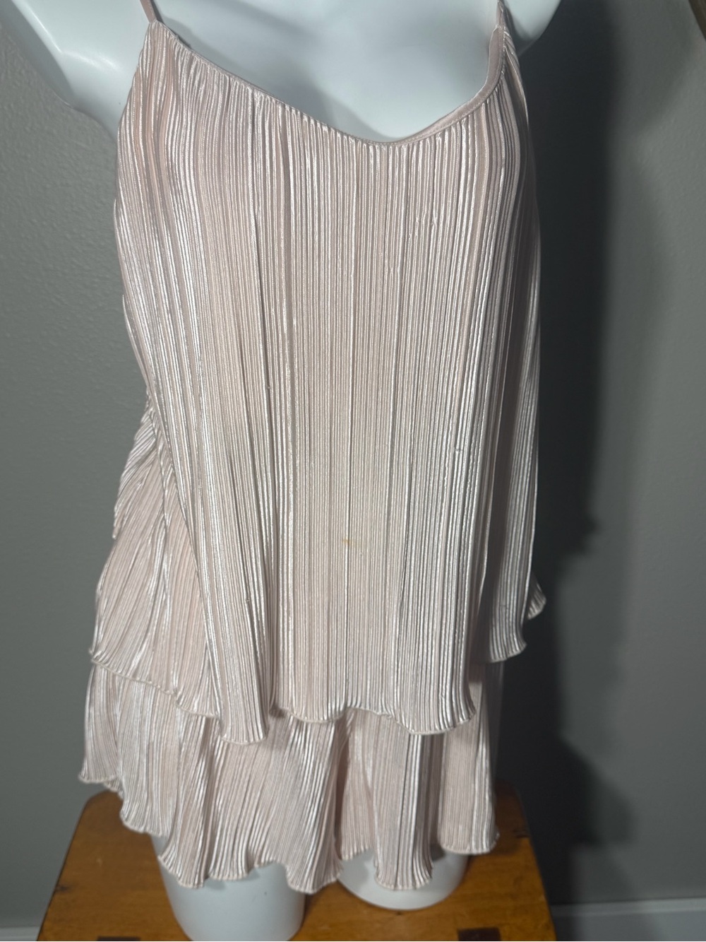 Danskin Pleated Satin-Look Blush Pink Sleep Cami & Shorts Set
